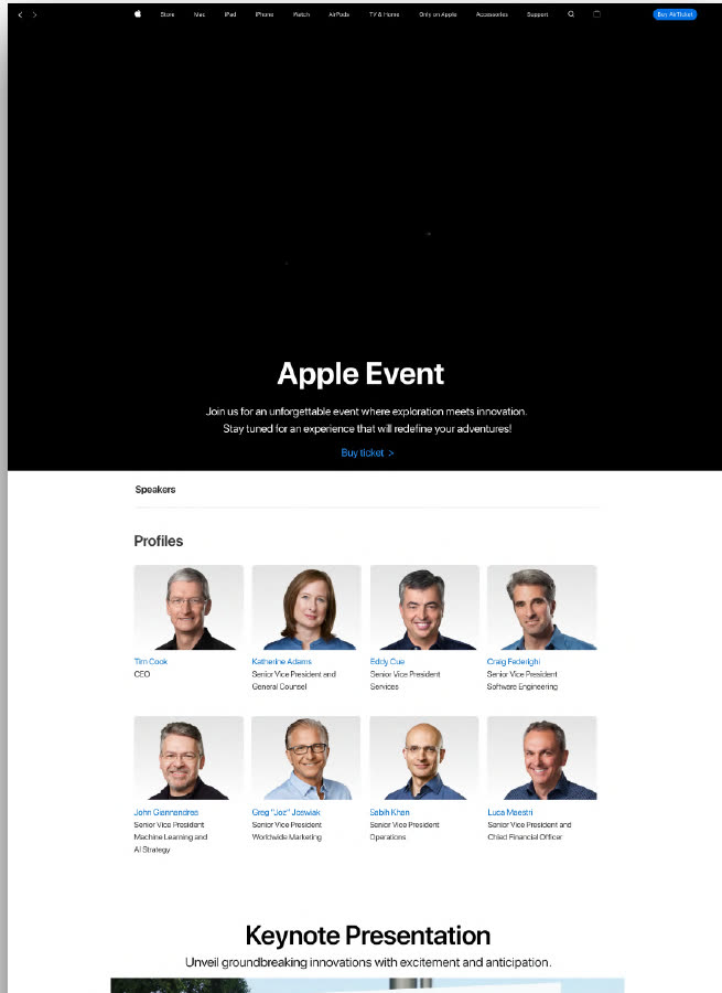 Speakers e keynote