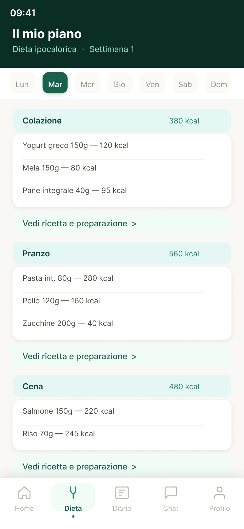 NutriApp v1 plan